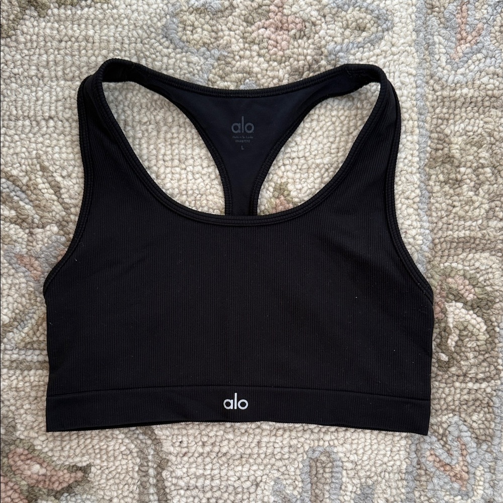ALO Yoga Classic Black Sports Bra
